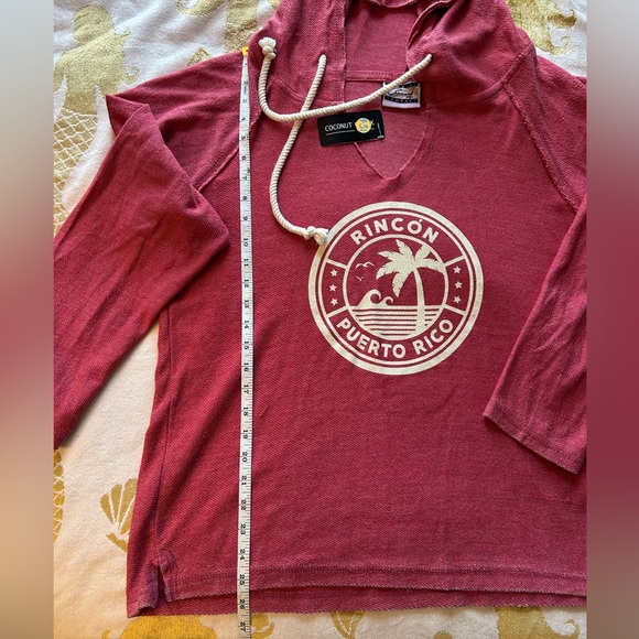 Women’s Coconut Creek “Rincon Puerto Rico” Hooded Pullover - Red - size XL - Picture 4 of 5